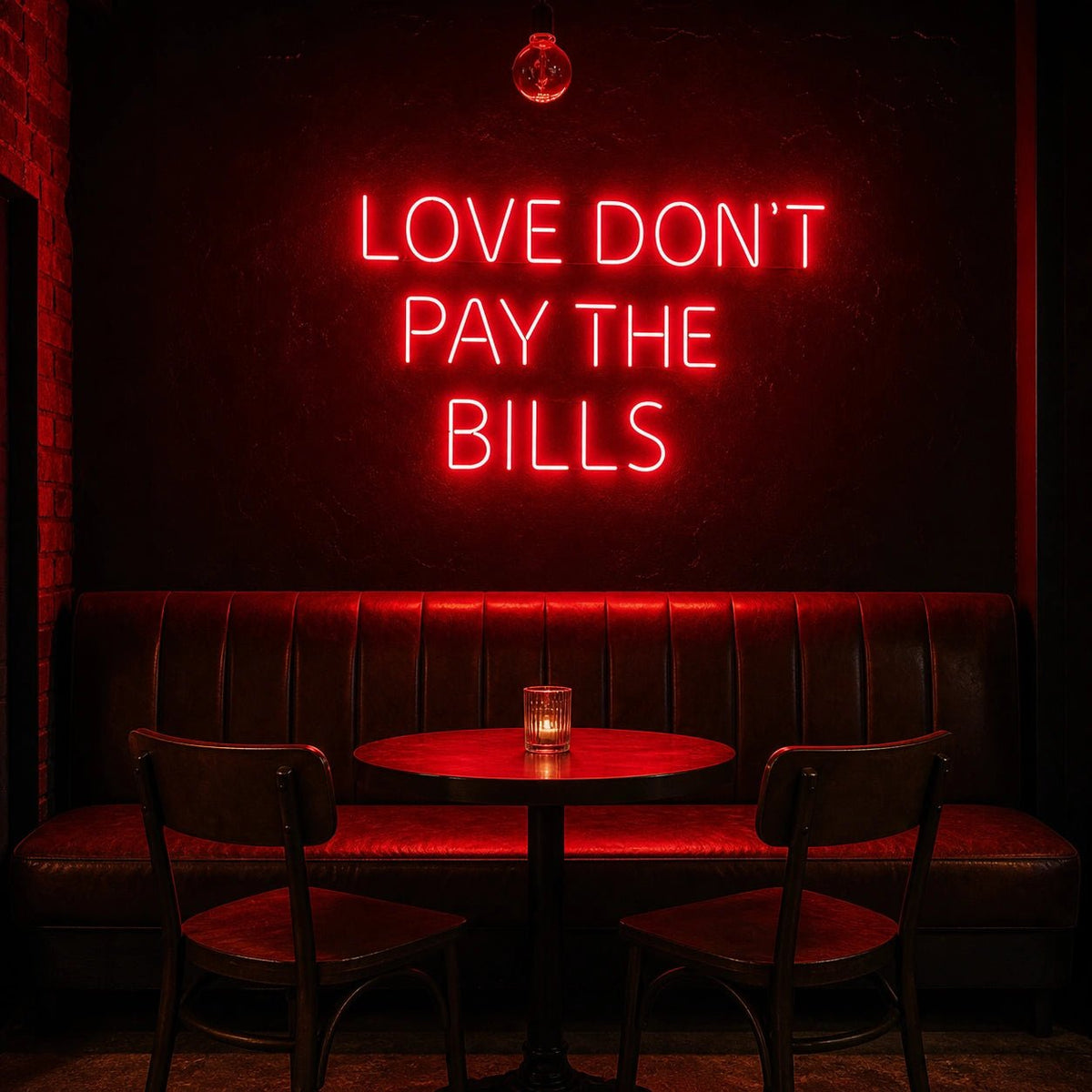Love Don T Pay The Bills LED Neon Sign - Shineneon
