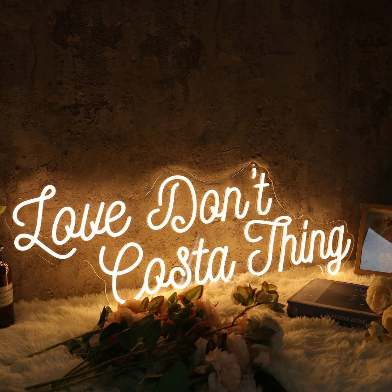 Love Dont Cost A Thing Yellow Neon Sign | Shineneon