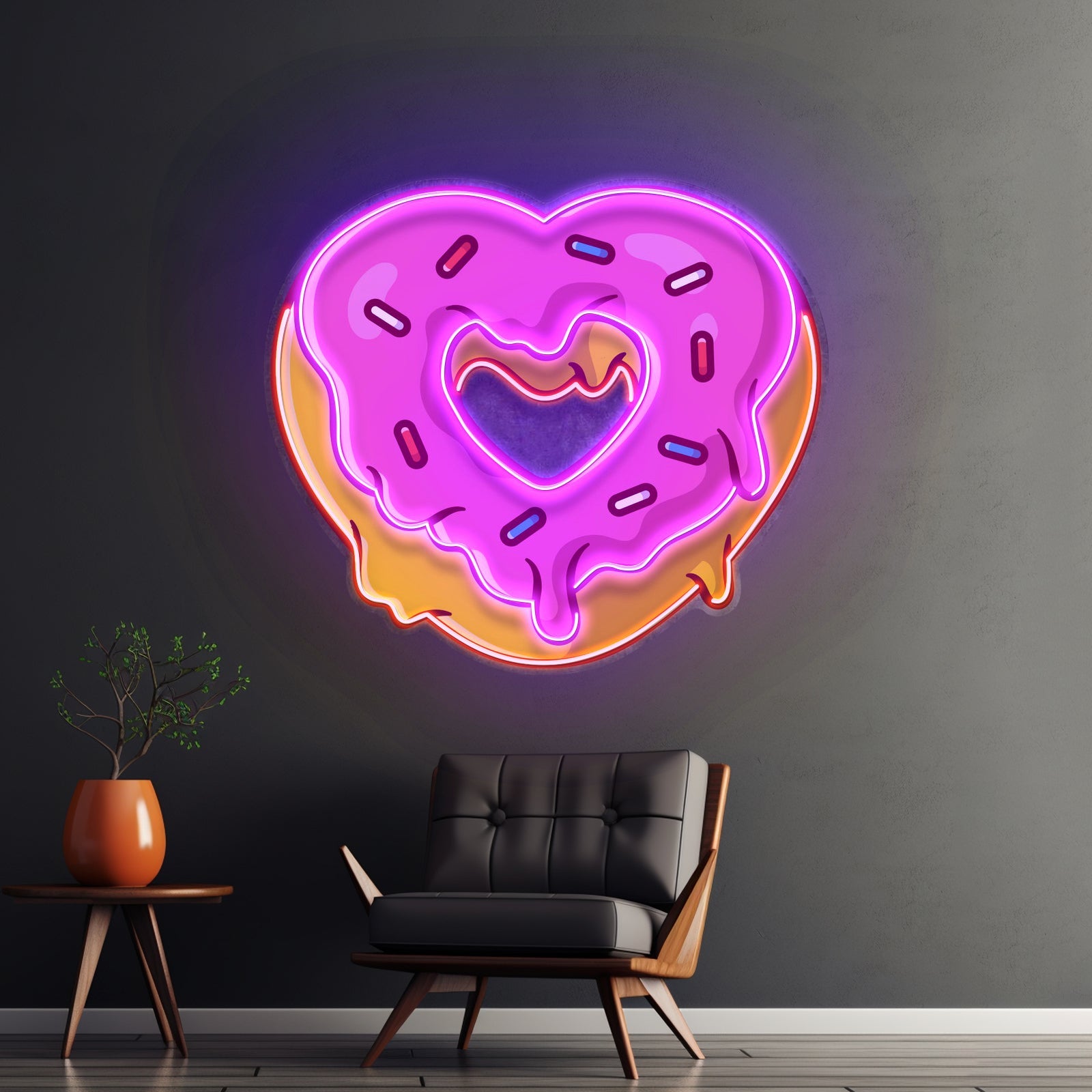 Love Doughnut Cream Led Neon Sign Light Custom Led Signs - Shineneon