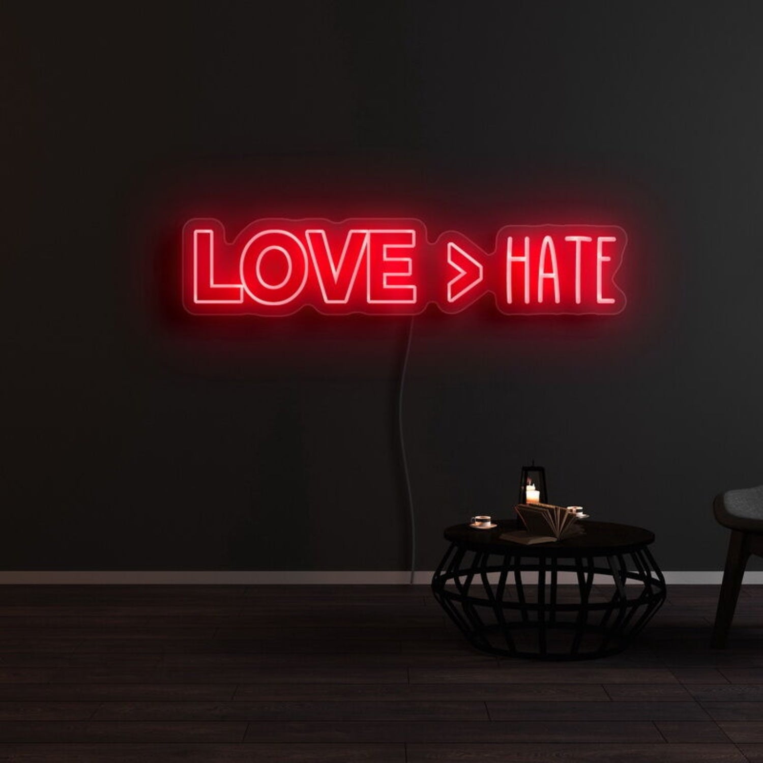 Love Hate Led Neon Sign | Shineneon