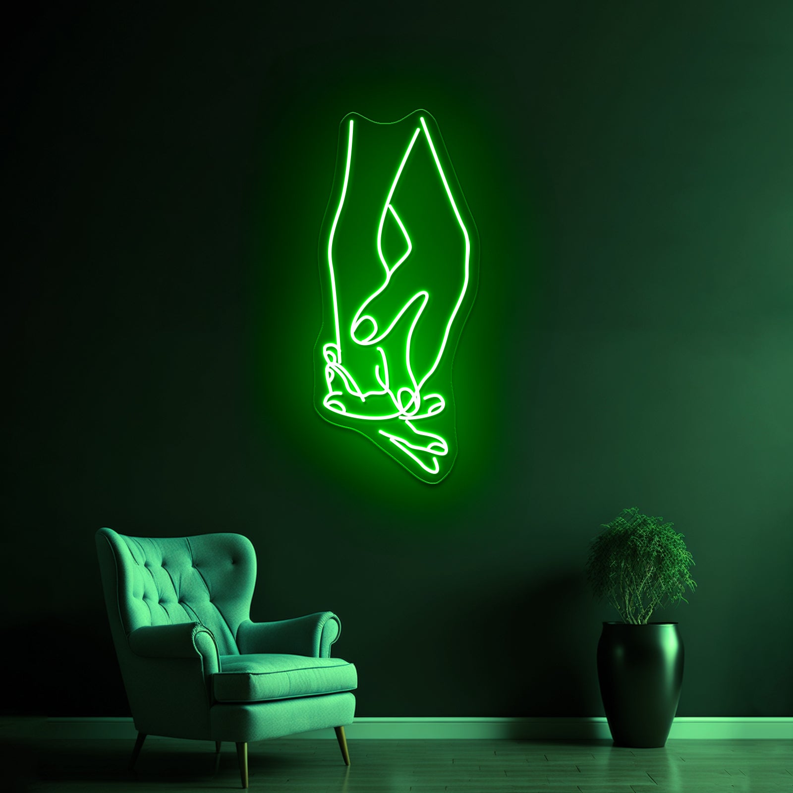 Love Heart Hands Art Print Home Decor Art Wall Artwork Neon Signs | Shineneon