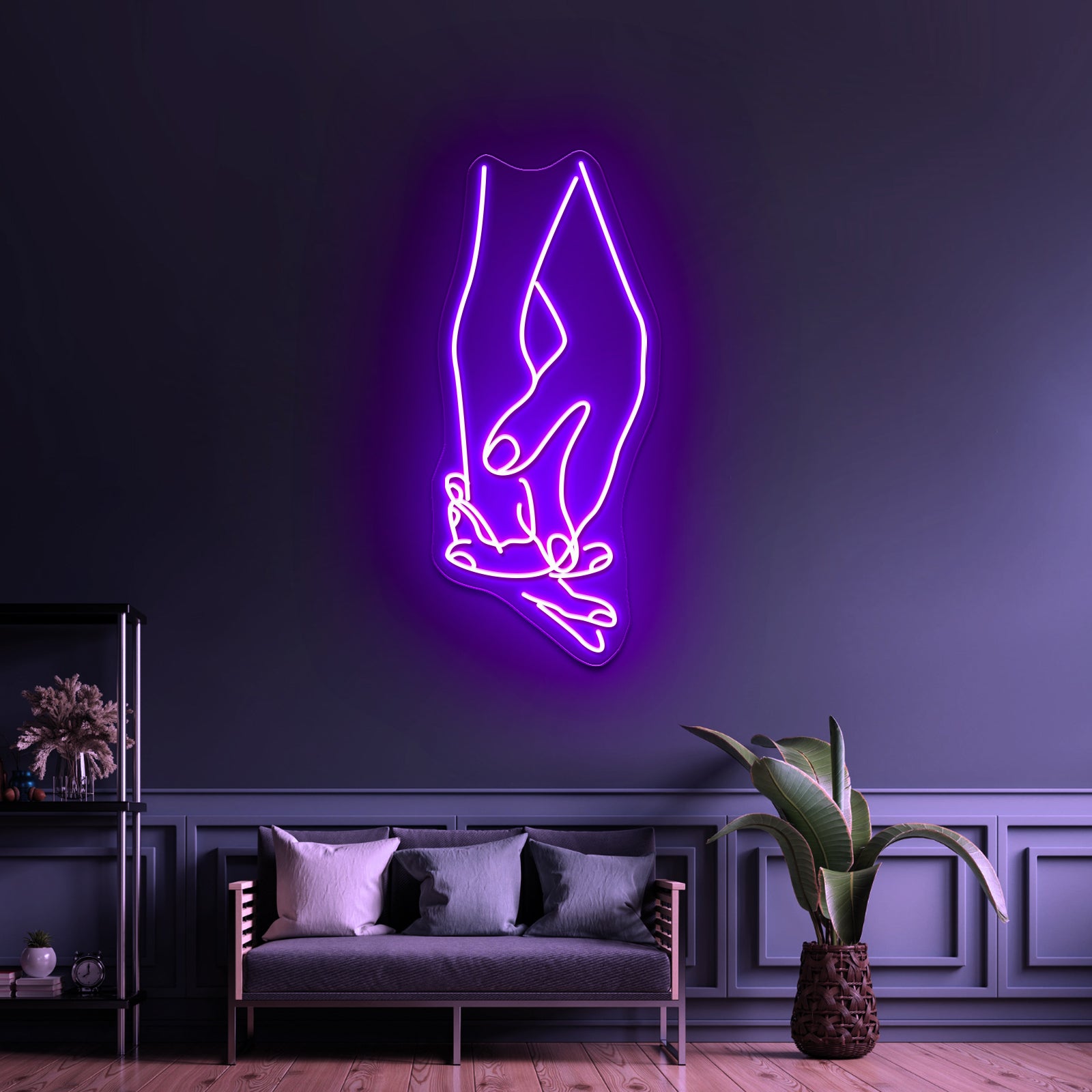 Love Heart Hands Art Print Home Decor Art Wall Artwork Neon Signs | Shineneon