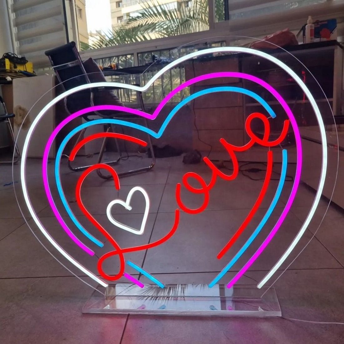 Love Heart Wedding Led Sign Business Neon Sign - Shineneon
