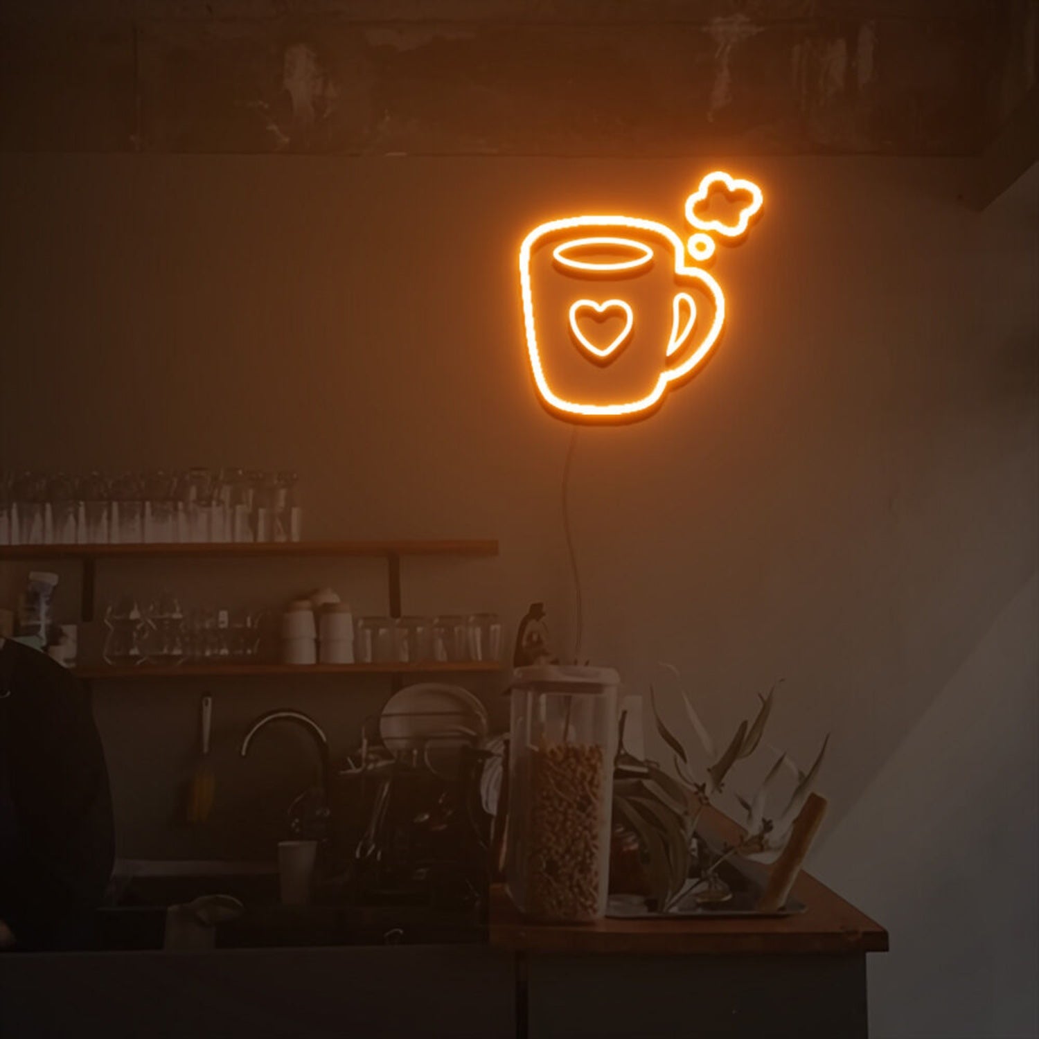 Love Hot Coffee Led Neon Sign Lights For Home Party | Shineneon