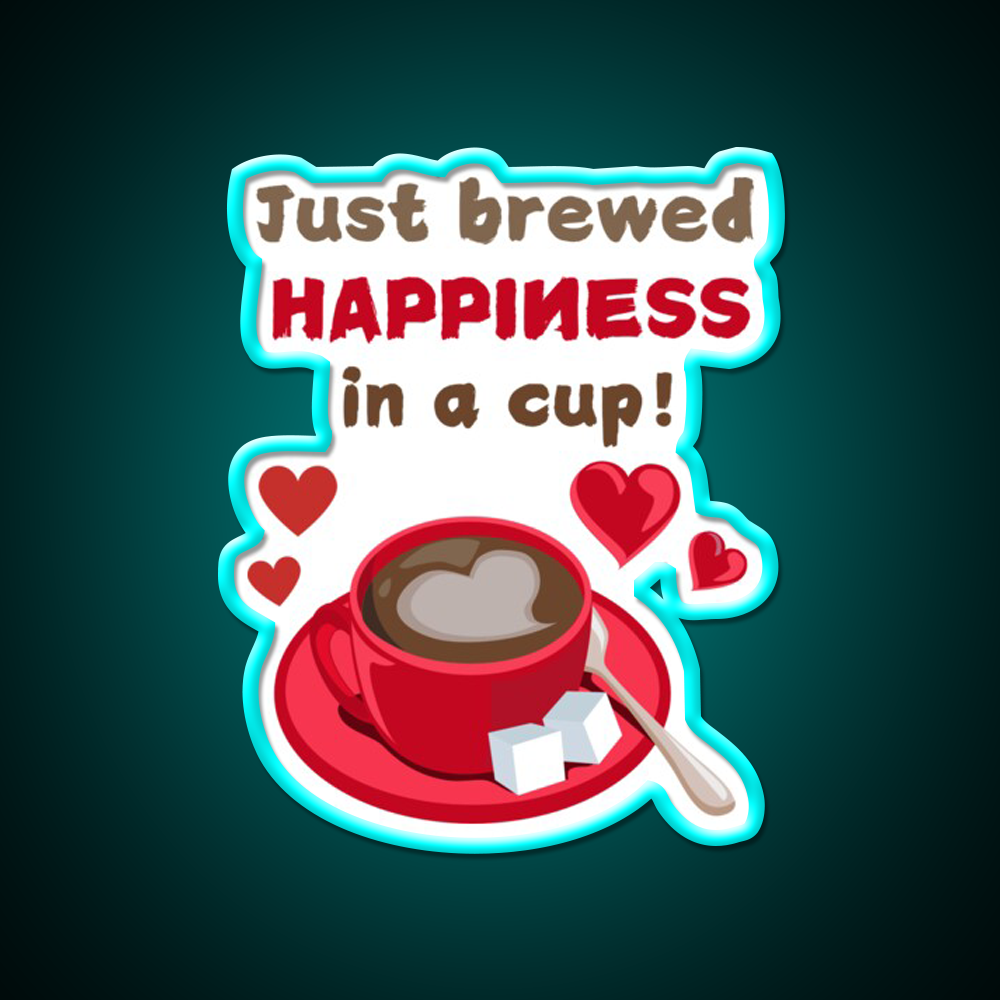 Love In Every Sip Coffee Tshirts Cafe Led Neon Sign Espresso Bar Art Rgb Color