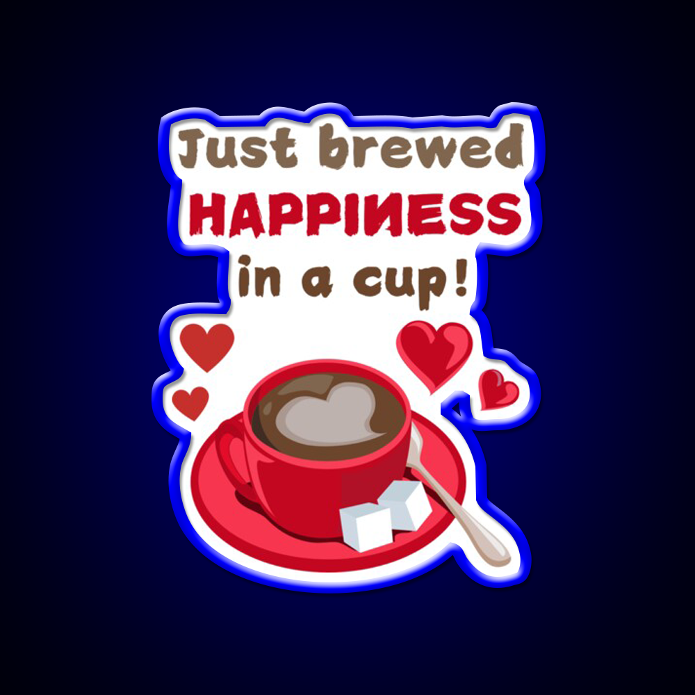 Love In Every Sip Coffee Tshirts Cafe Led Neon Sign Espresso Bar Art Rgb Color