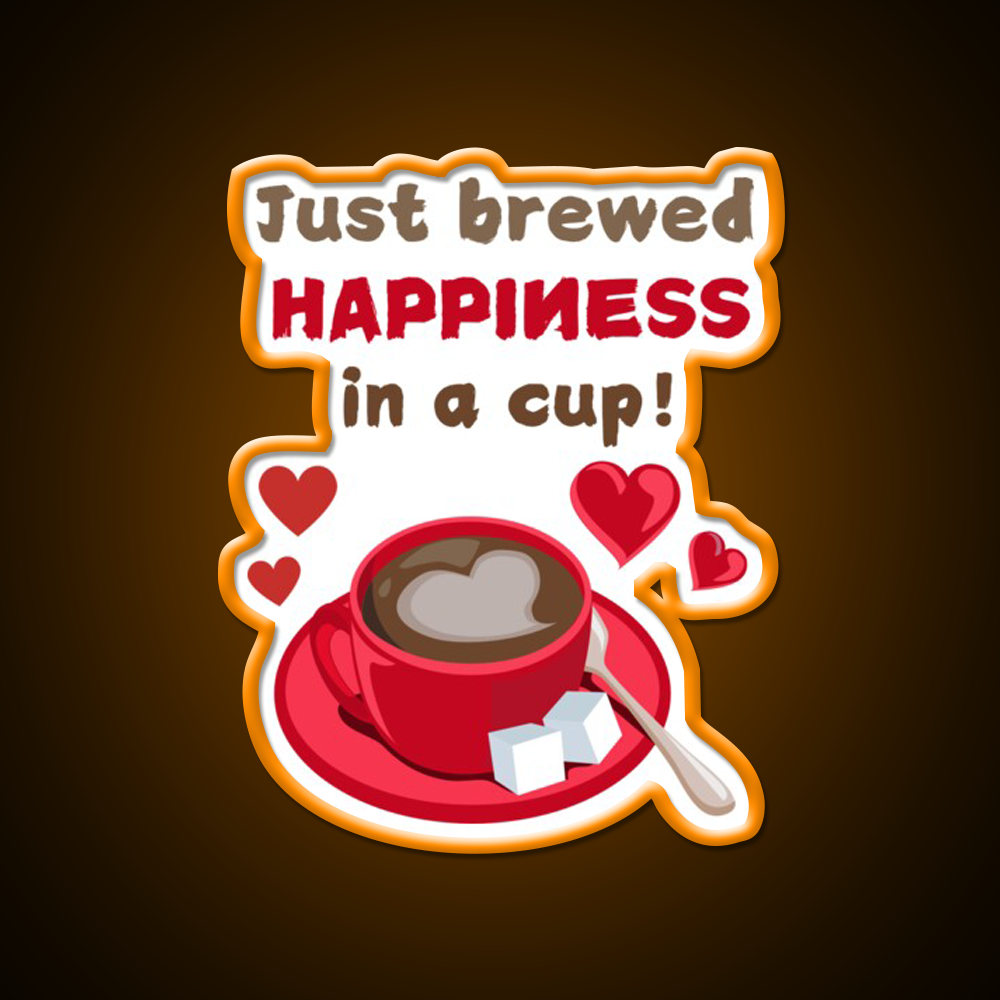 Love In Every Sip Coffee Tshirts Cafe Led Neon Sign Espresso Bar Art Rgb Color