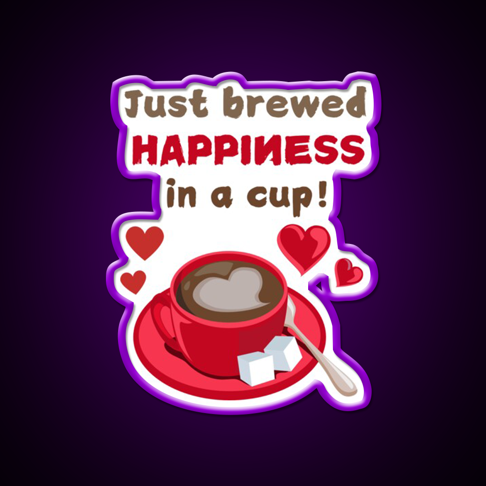 Love In Every Sip Coffee Tshirts Cafe Led Neon Sign Espresso Bar Art Rgb Color