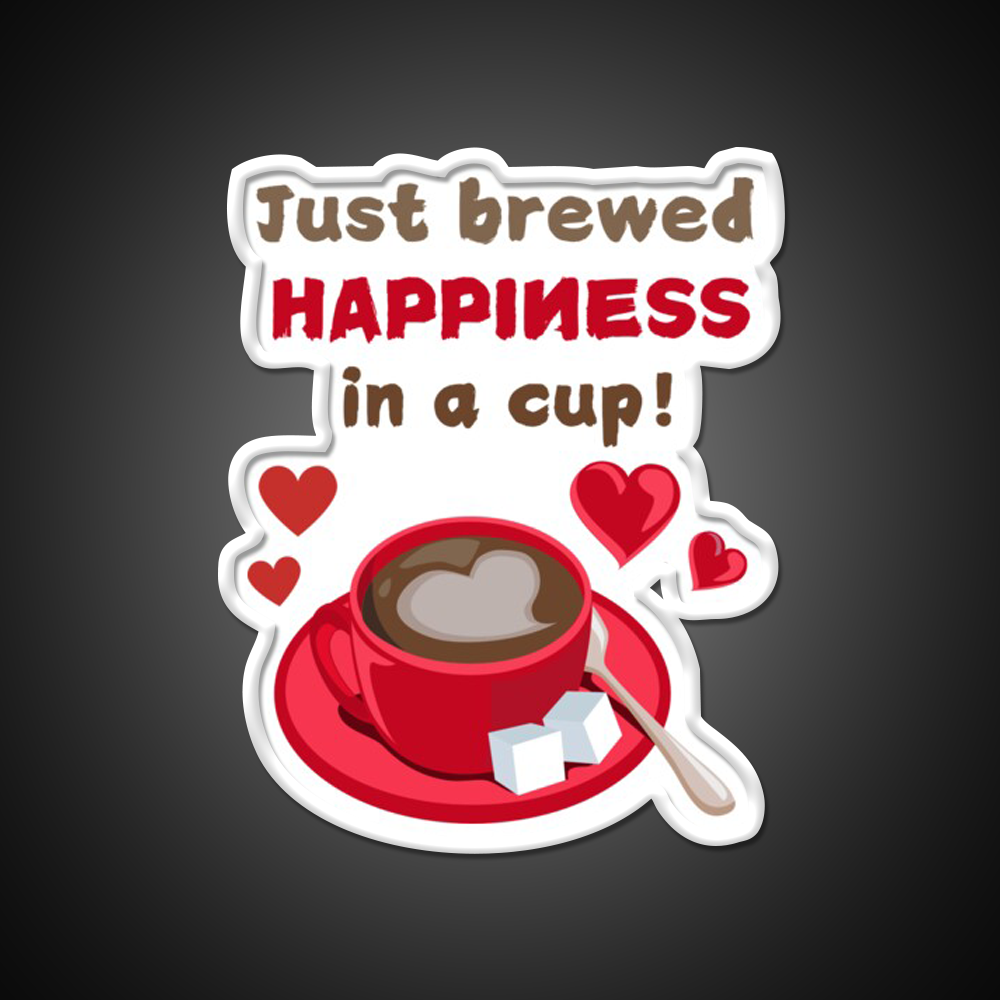 Love In Every Sip Coffee Tshirts Cafe Led Neon Sign Espresso Bar Art Rgb Color