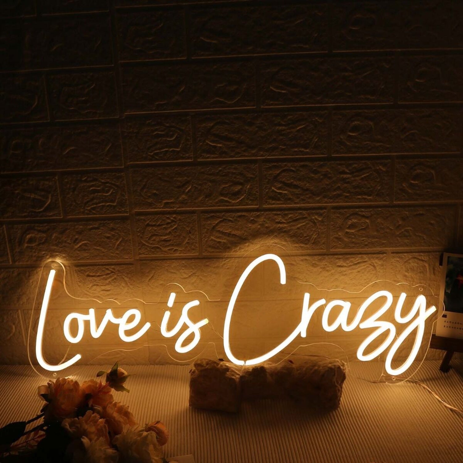 Love Is Crazy Yellow Neon Sign | Shineneon