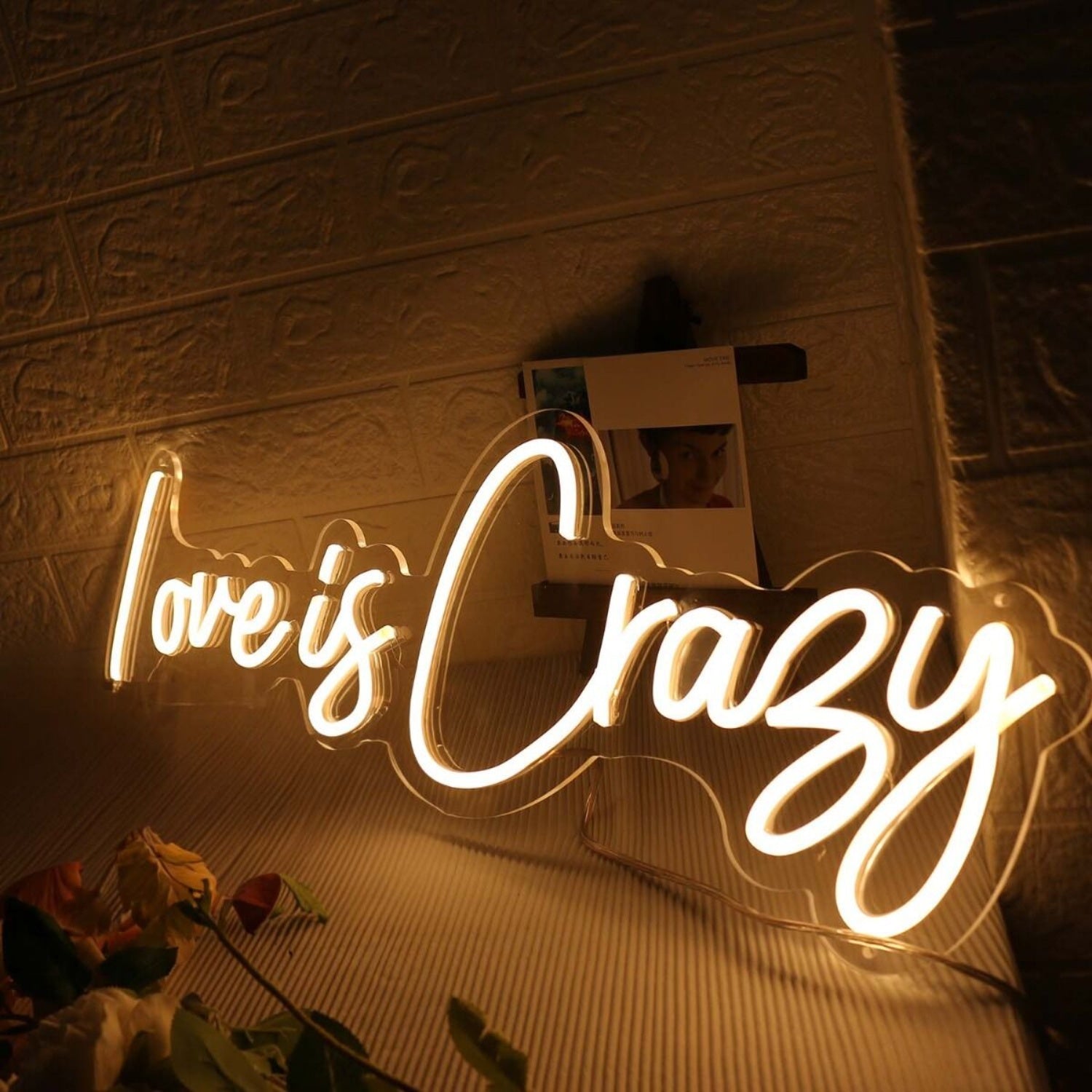 Love Is Crazy Yellow Neon Sign | Shineneon
