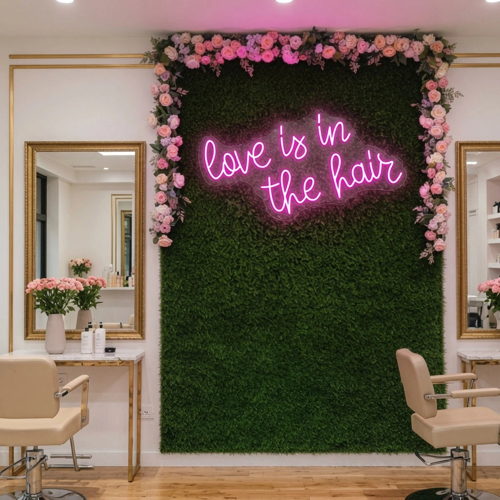 Love Is In The Hair LED Neon Sign Home Decor - 02 High-Converting Product Image