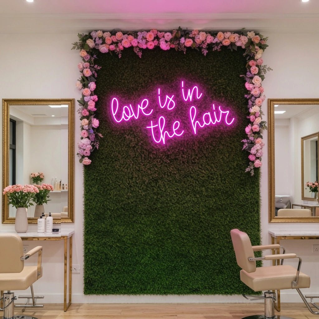 Love Is In The Hair LED Neon Sign Home Decor - Shineneon