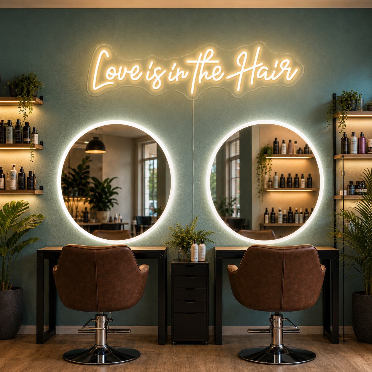 Love Is In The Hair LED Neon Sign Home Decor Wall Neon Sign - 02 High-Converting Product Image