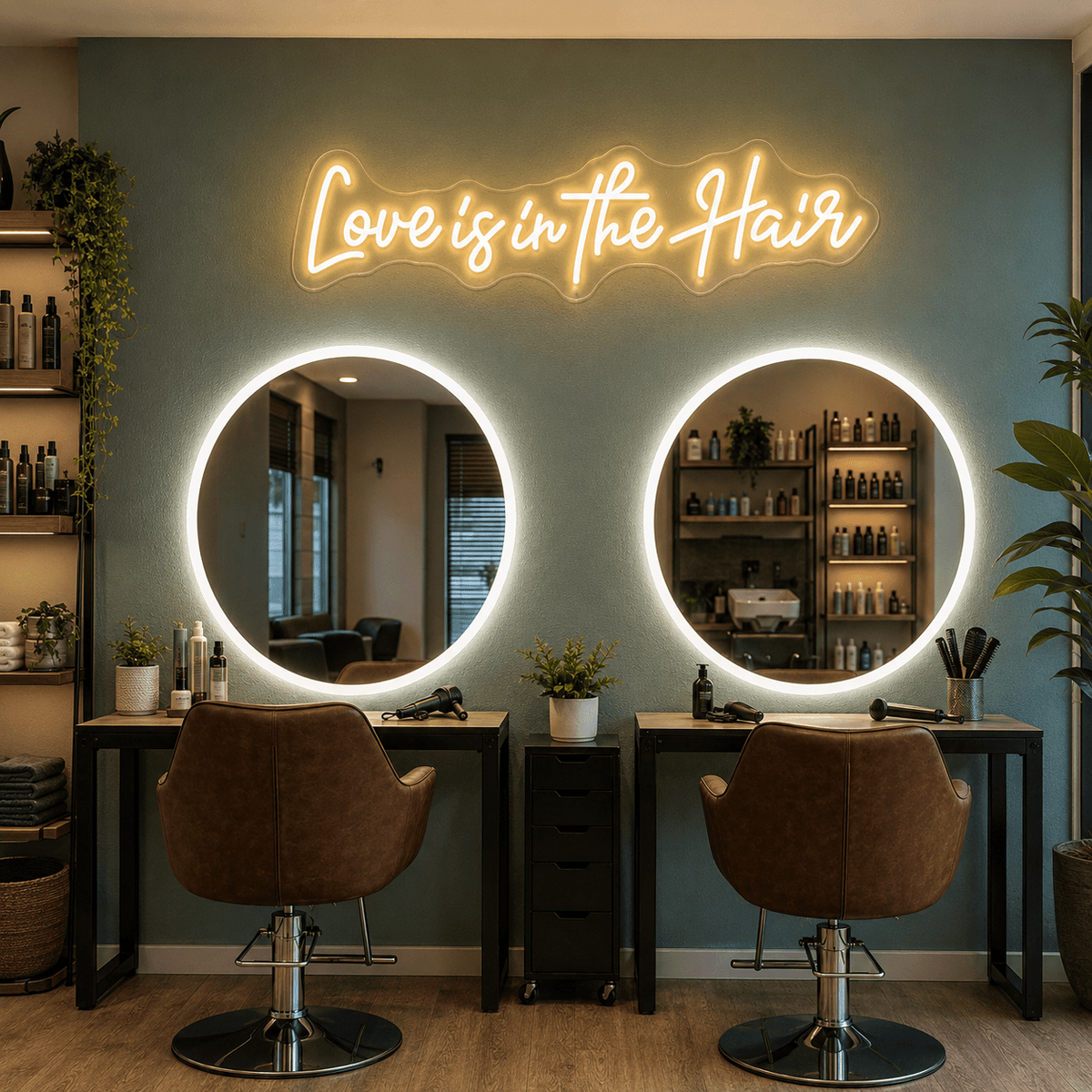 Love Is In The Hair LED Neon Sign Home Decor Wall Neon Sign - Shineneon