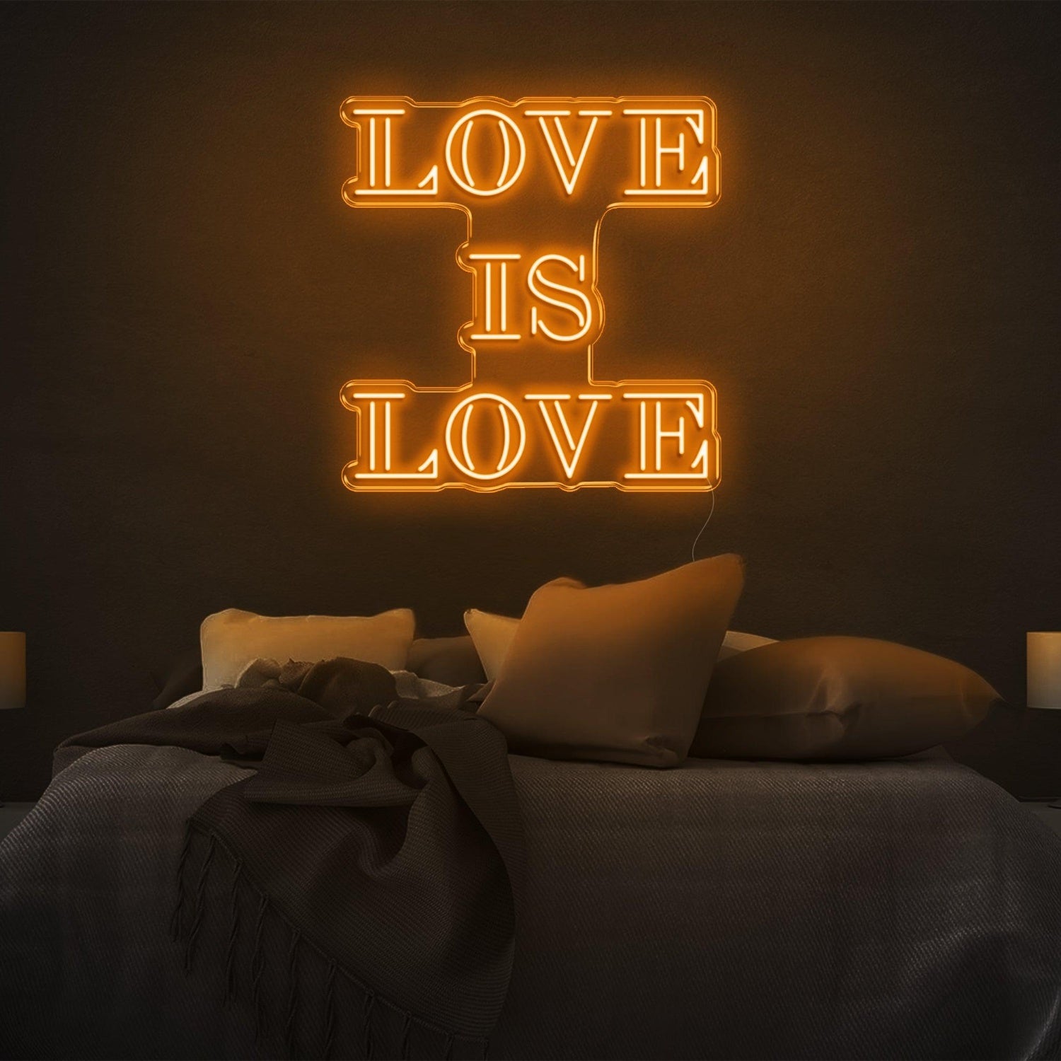 Love Is Love Bright Green Led Neon Sign For Bedroom Wall Decor | Shineneon