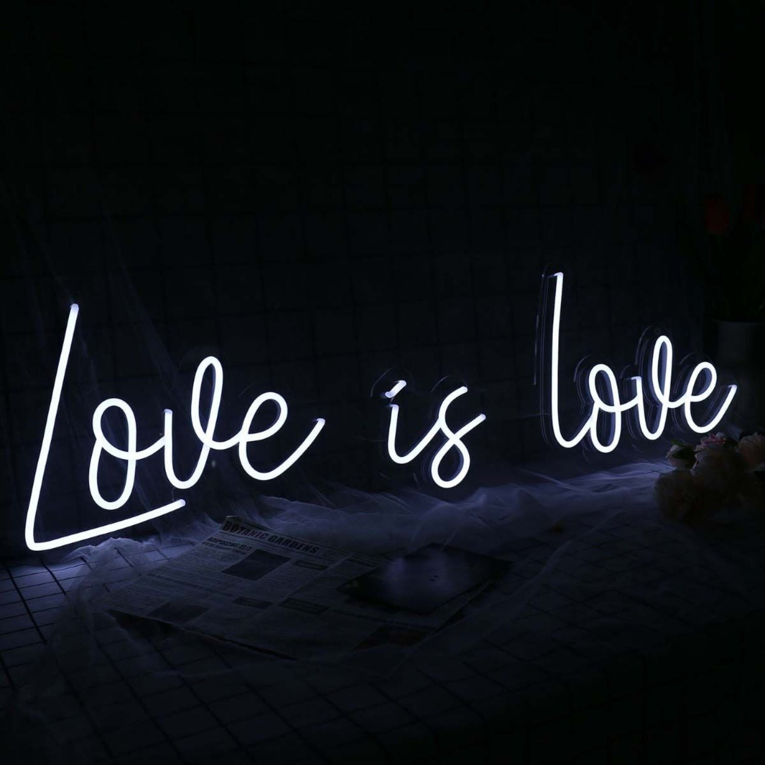 Love Is Love White Led Neon Sign | Shineneon