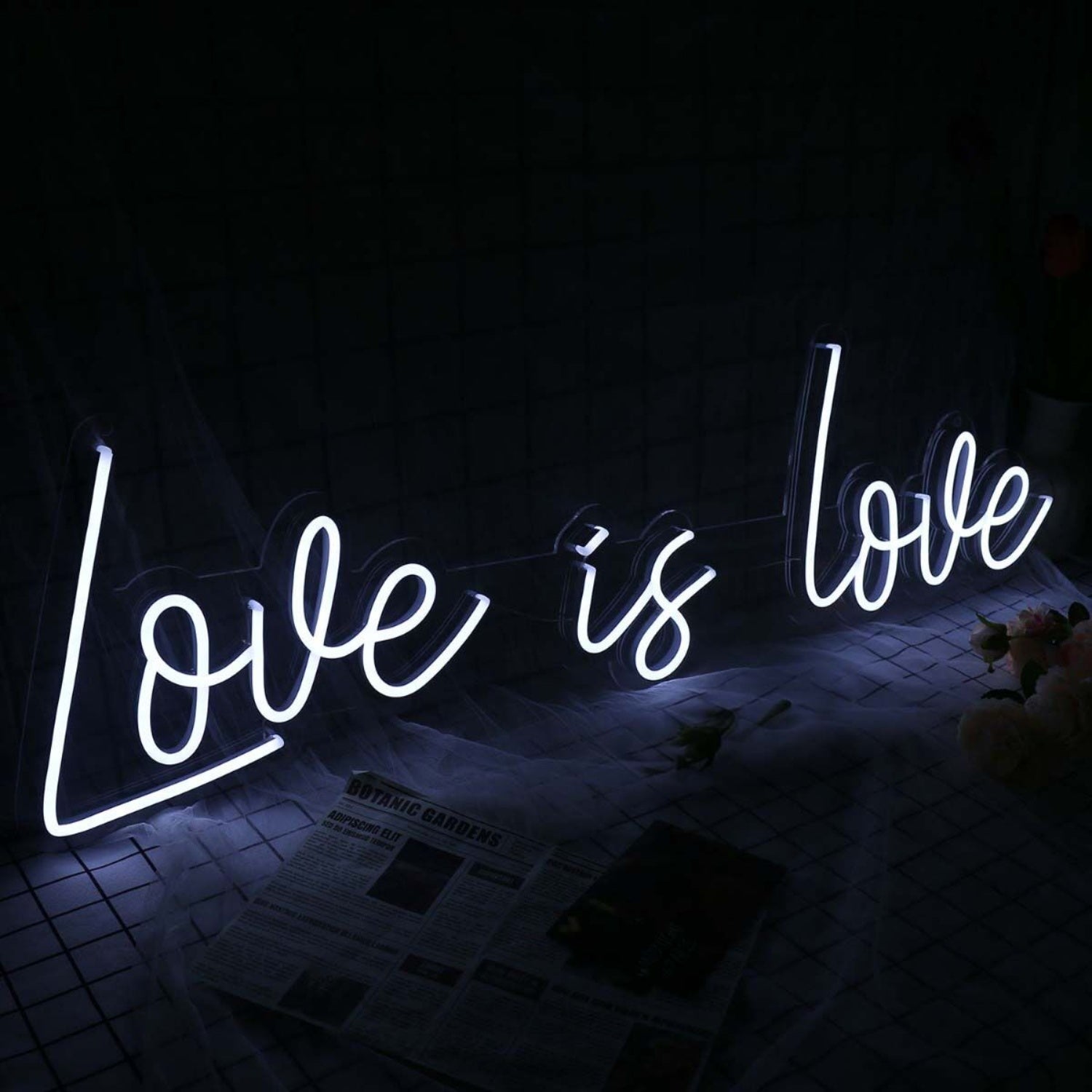 Love Is Love White Led Neon Sign | Shineneon