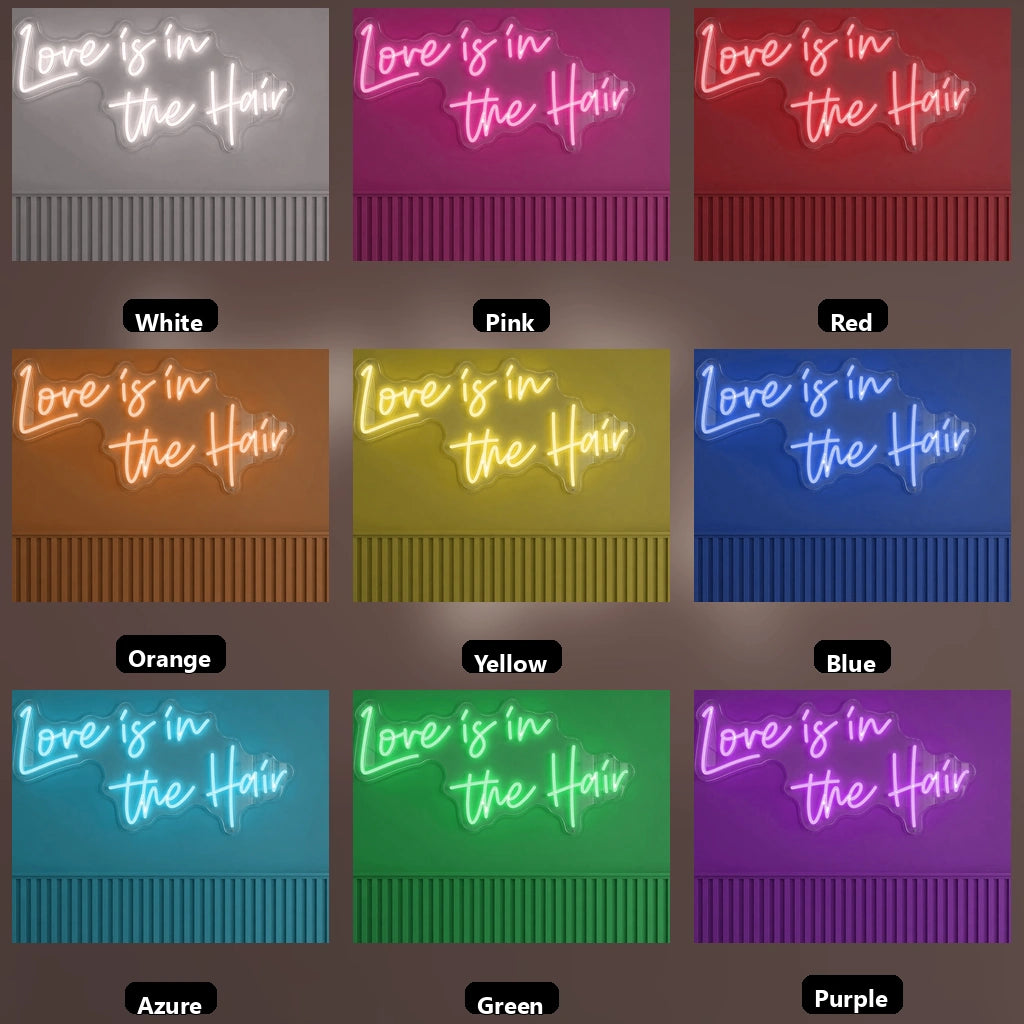 Love Is Wall Decor LED Neon Sign - 05 Color Grid
