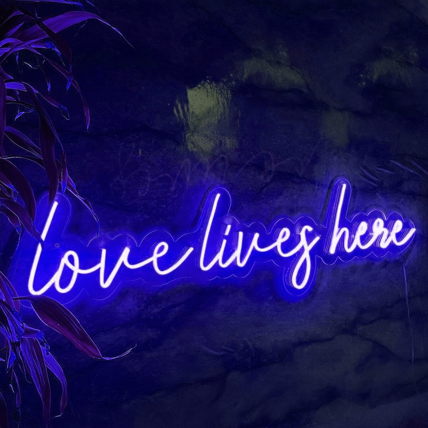 Love Live Here Neon Sign Vibrant Love And Feminine Energy | Shineneon
