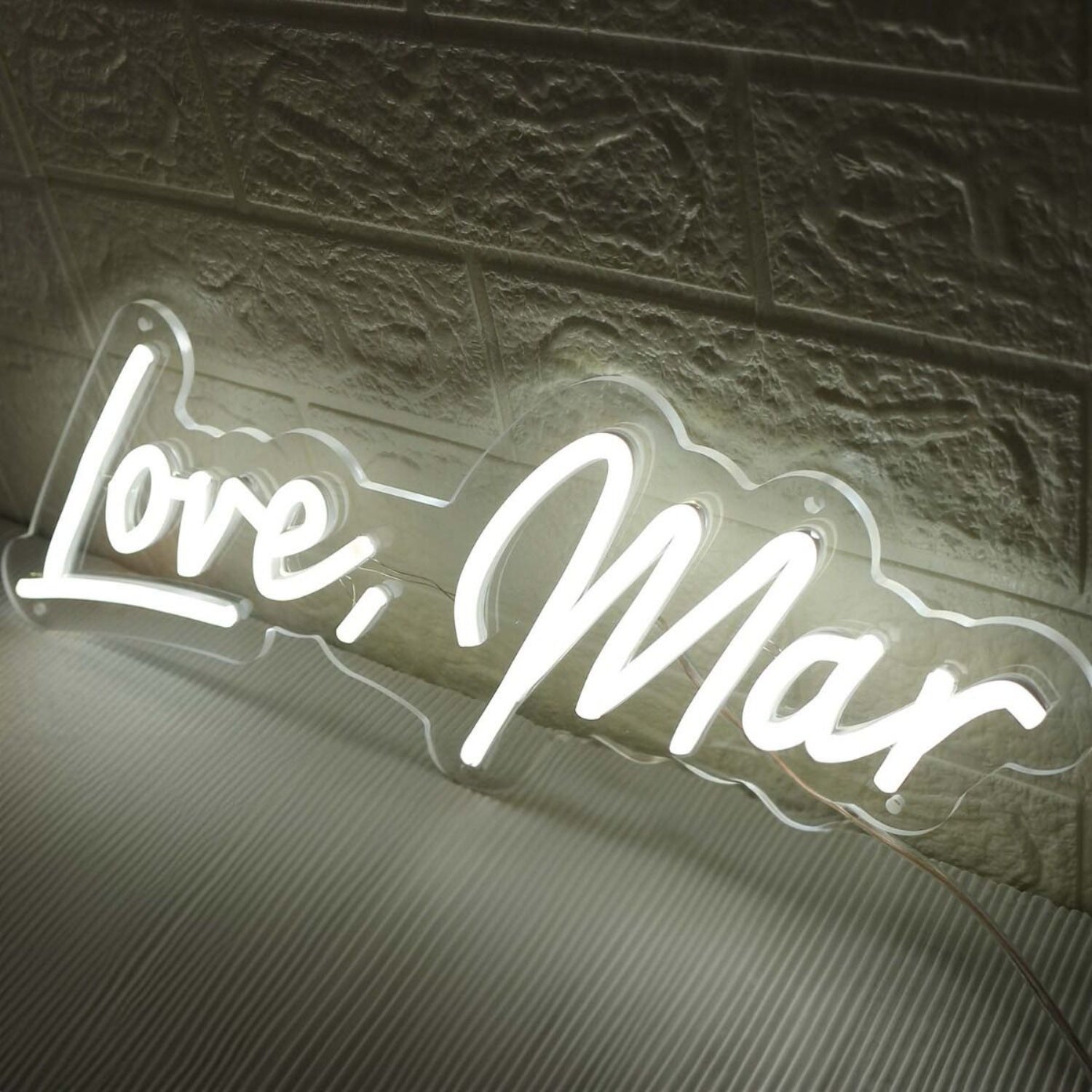 Love Mar White Led Neon Sign - Shineneon