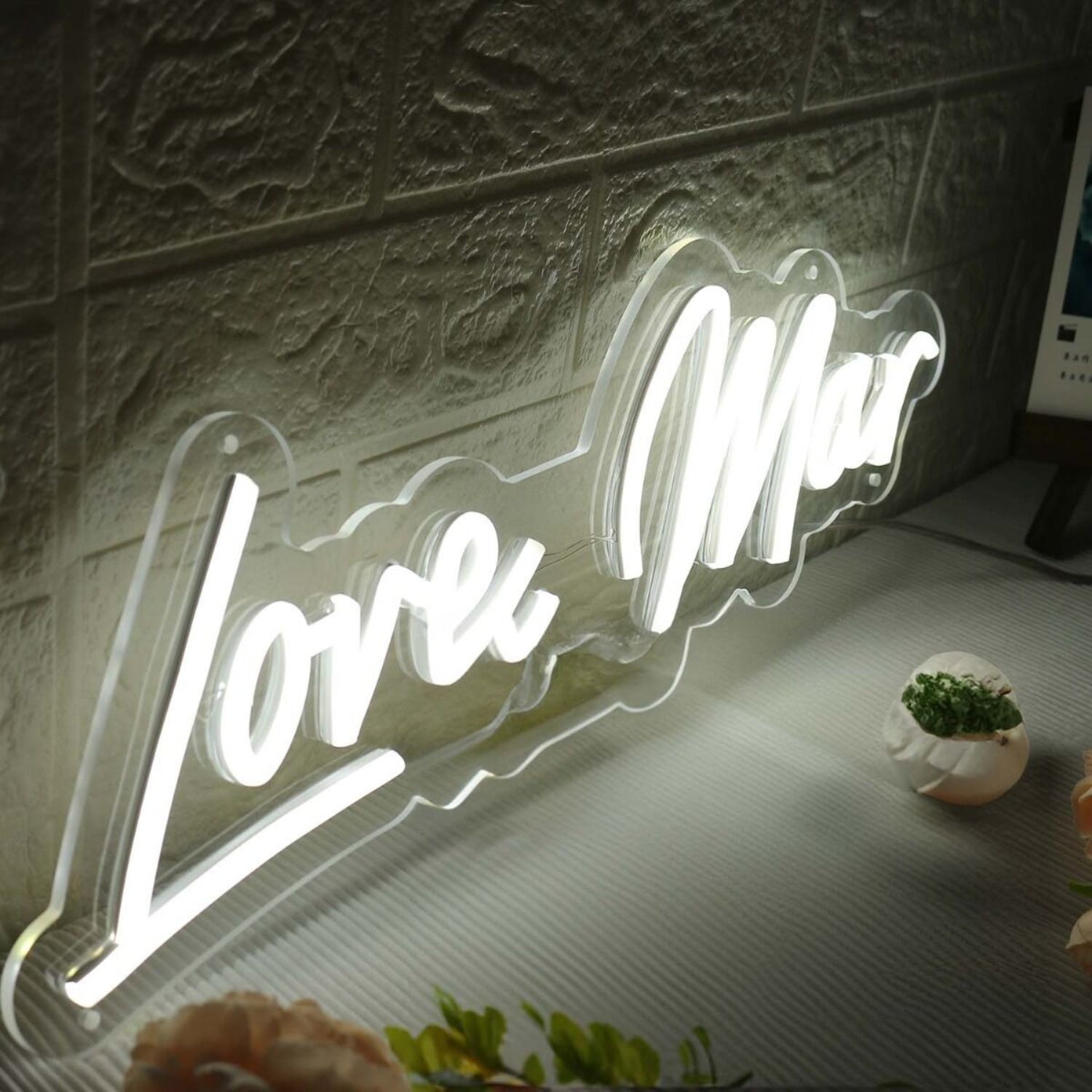Love Mar White Led Neon Sign - Shineneon
