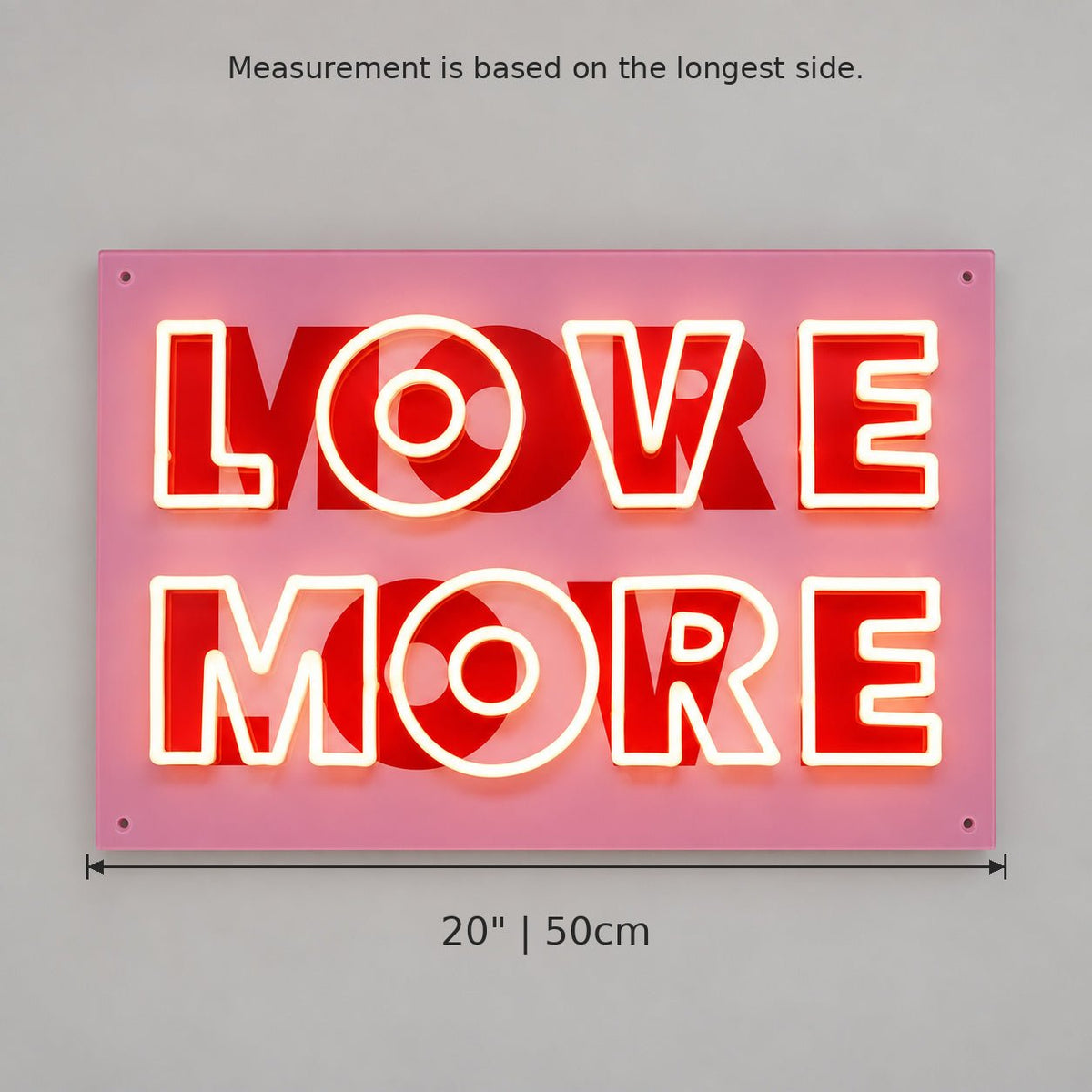 Love More LED Neon Sign GARAGE LED NEON SIGN - Shineneon