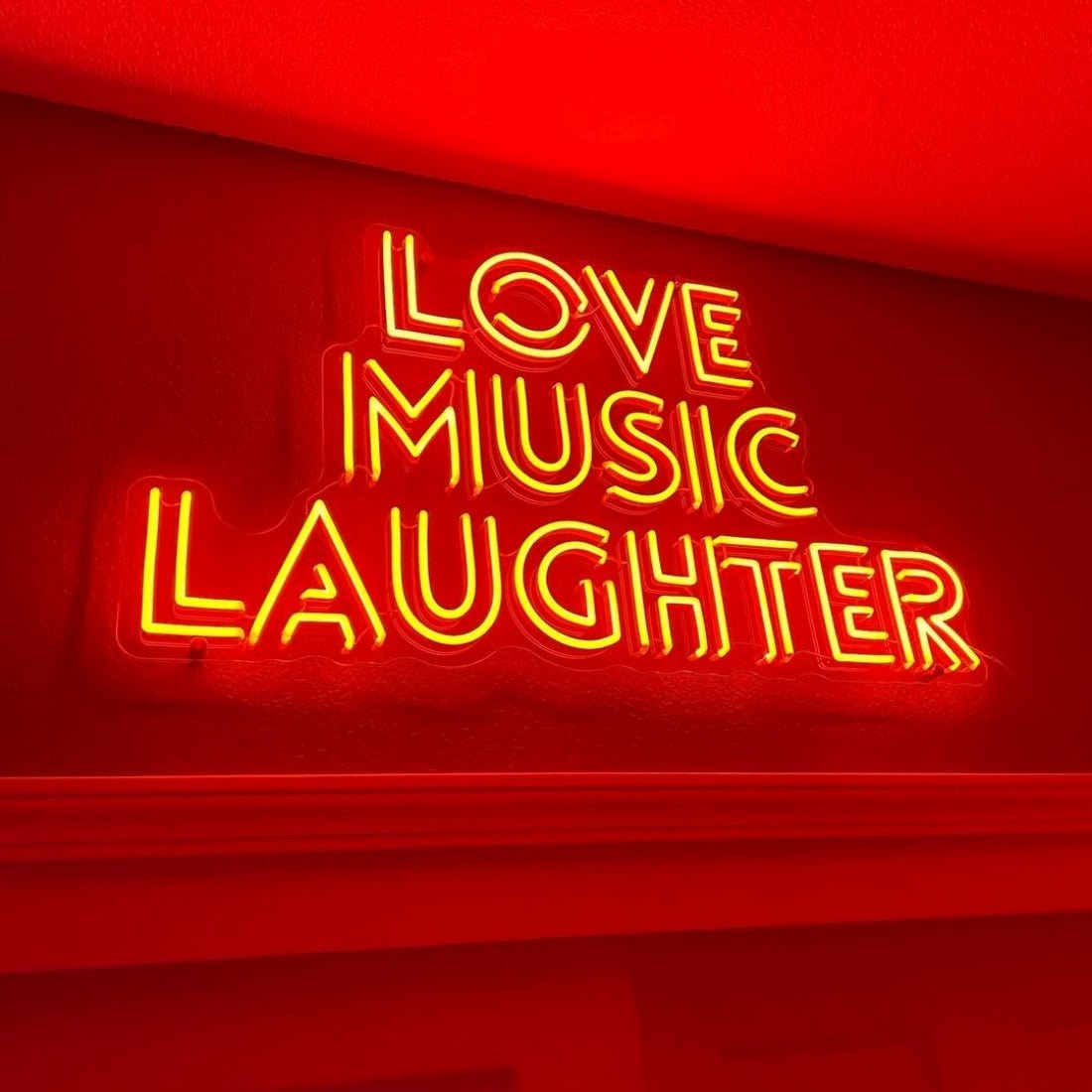 Love Music Laughter Led Sign Business Neon Sign - Shineneon