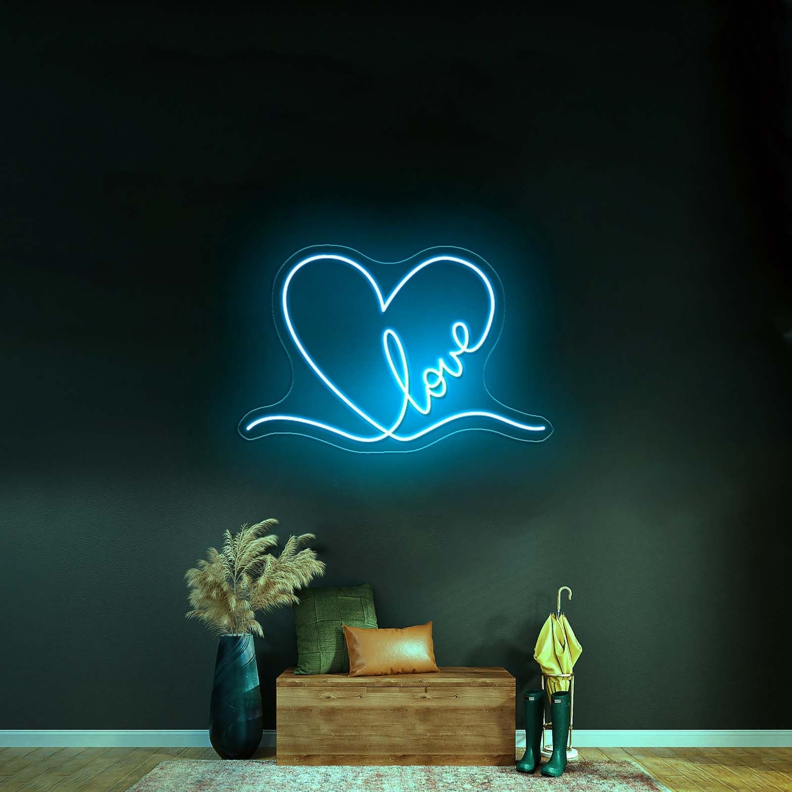 Love Neon Sign Wedding Sign Valentines Neon Heart Sign - Shineneon