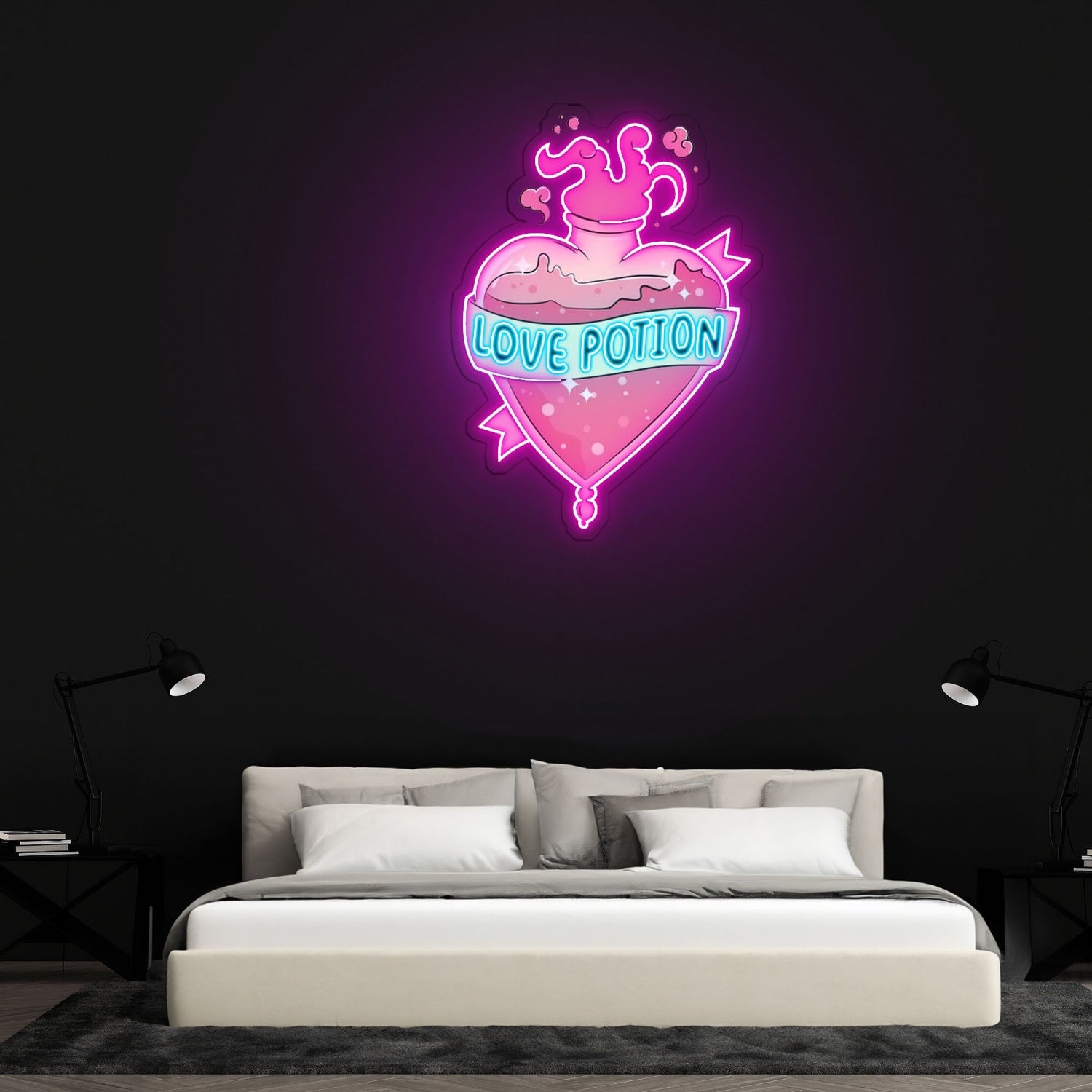 Love Potion Neon Sign X Acrylic Artwork | Shineneon