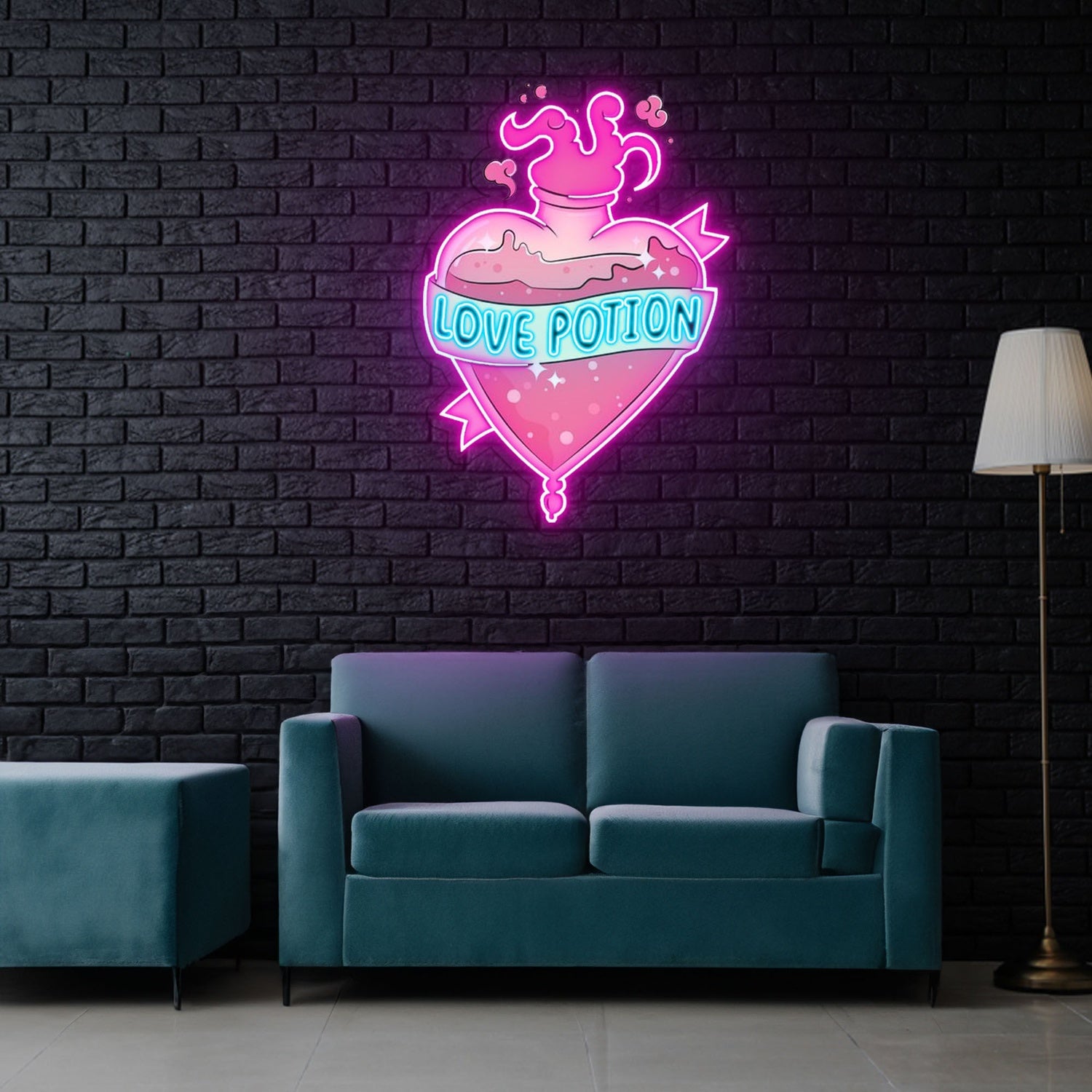 Love Potion Neon Sign X Acrylic Artwork | Shineneon