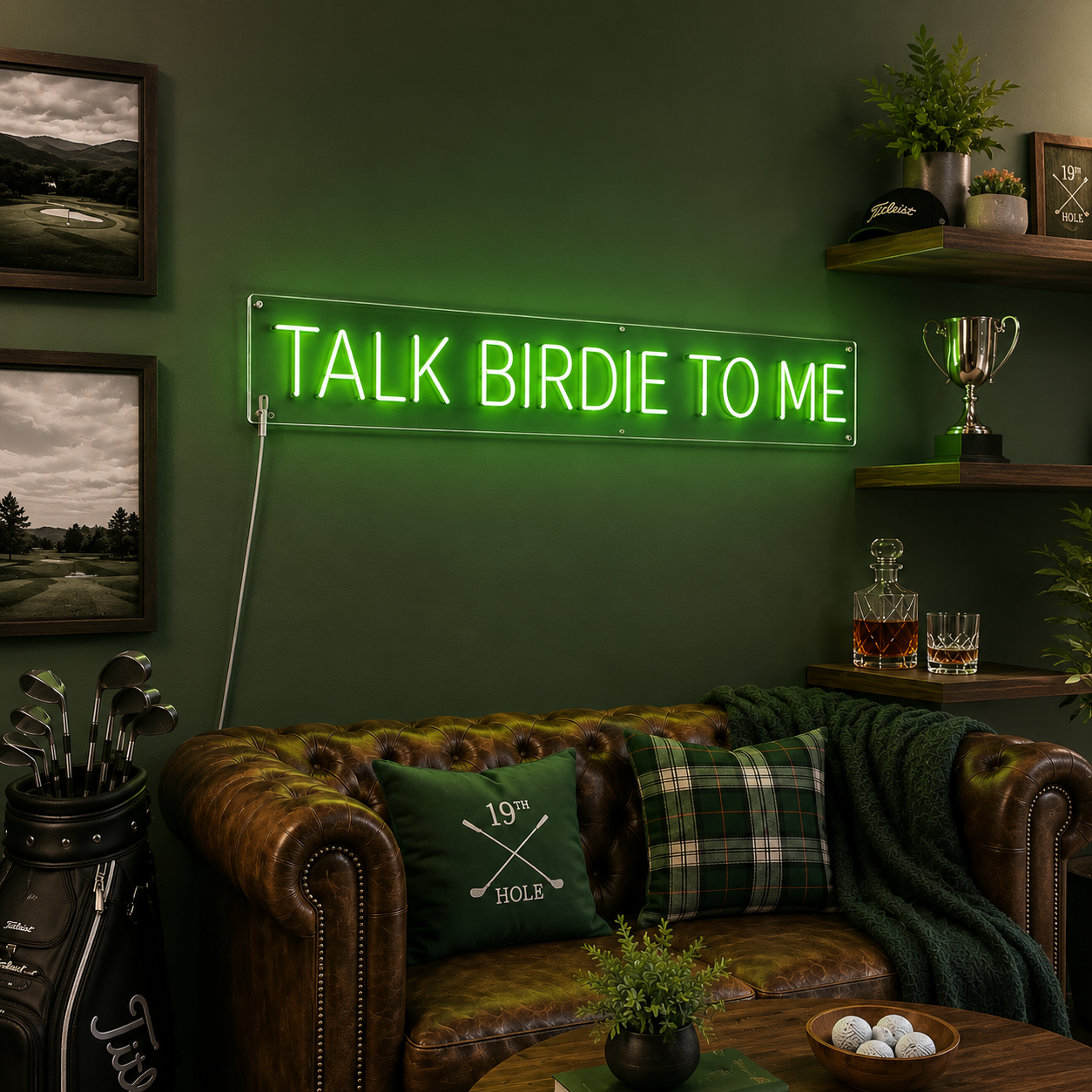 Love Script Basement Lounge LED Neon Sign main product image