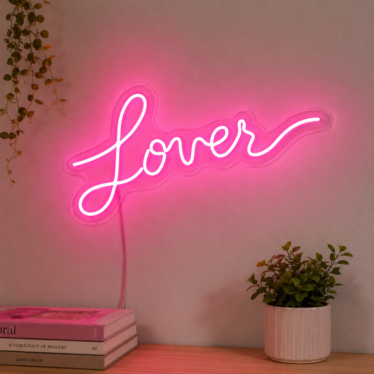 Love Script Bedroom Lover LED Neon Sign main product image