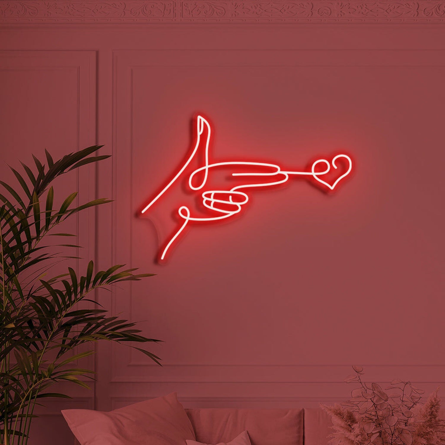 Love Shot Neon Cupids Arrow In Bright Light | Shineneon