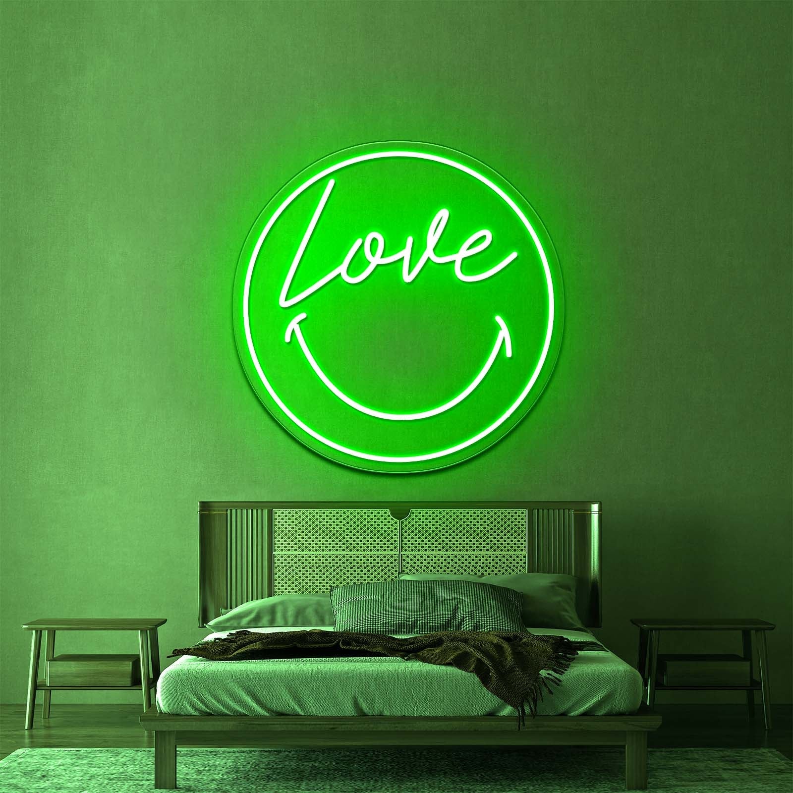 Love Smile Face Artistic Neon Signs Wall Art Led Signs - Shineneon