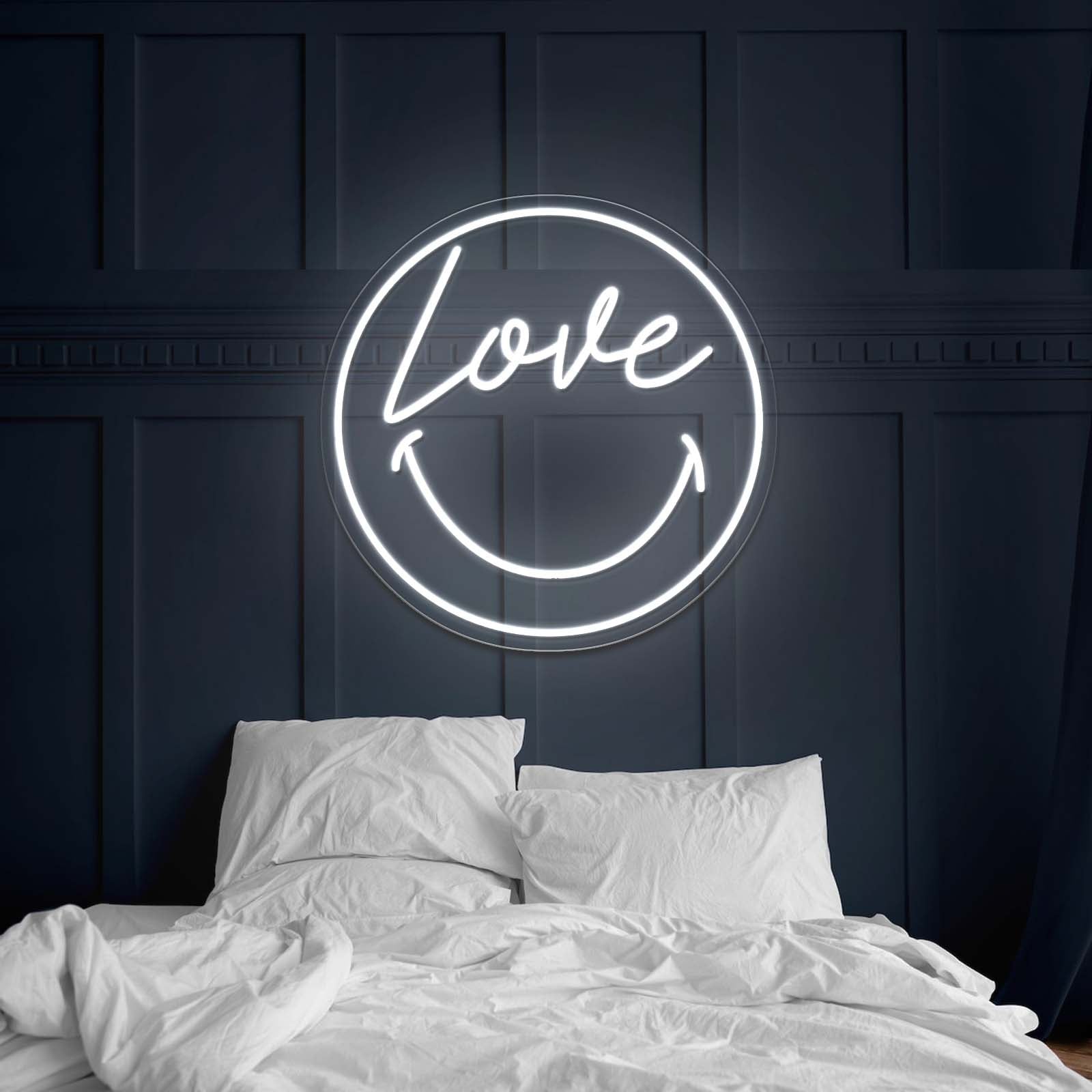 Love Smile Face Artistic Neon Signs Wall Art Led Signs