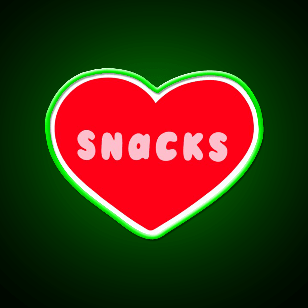 Love Snacks Snack Food Led Neon Sign Rgb Color - Shineneon