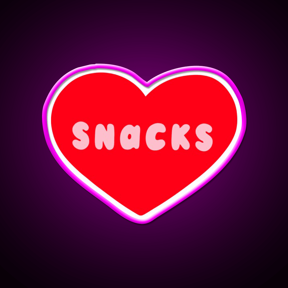 Love Snacks Snack Food Led Neon Sign Rgb Color - Shineneon