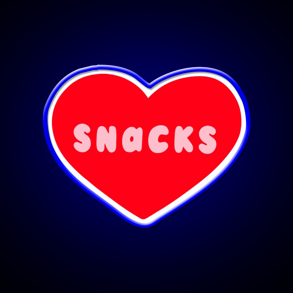 Love Snacks Snack Food Led Neon Sign Rgb Color - Shineneon