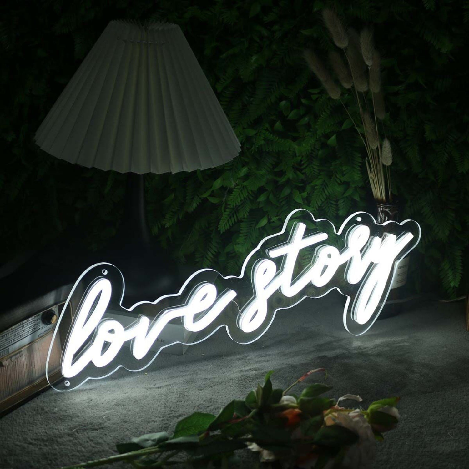 Love Story White Led Neon Sign - Shineneon