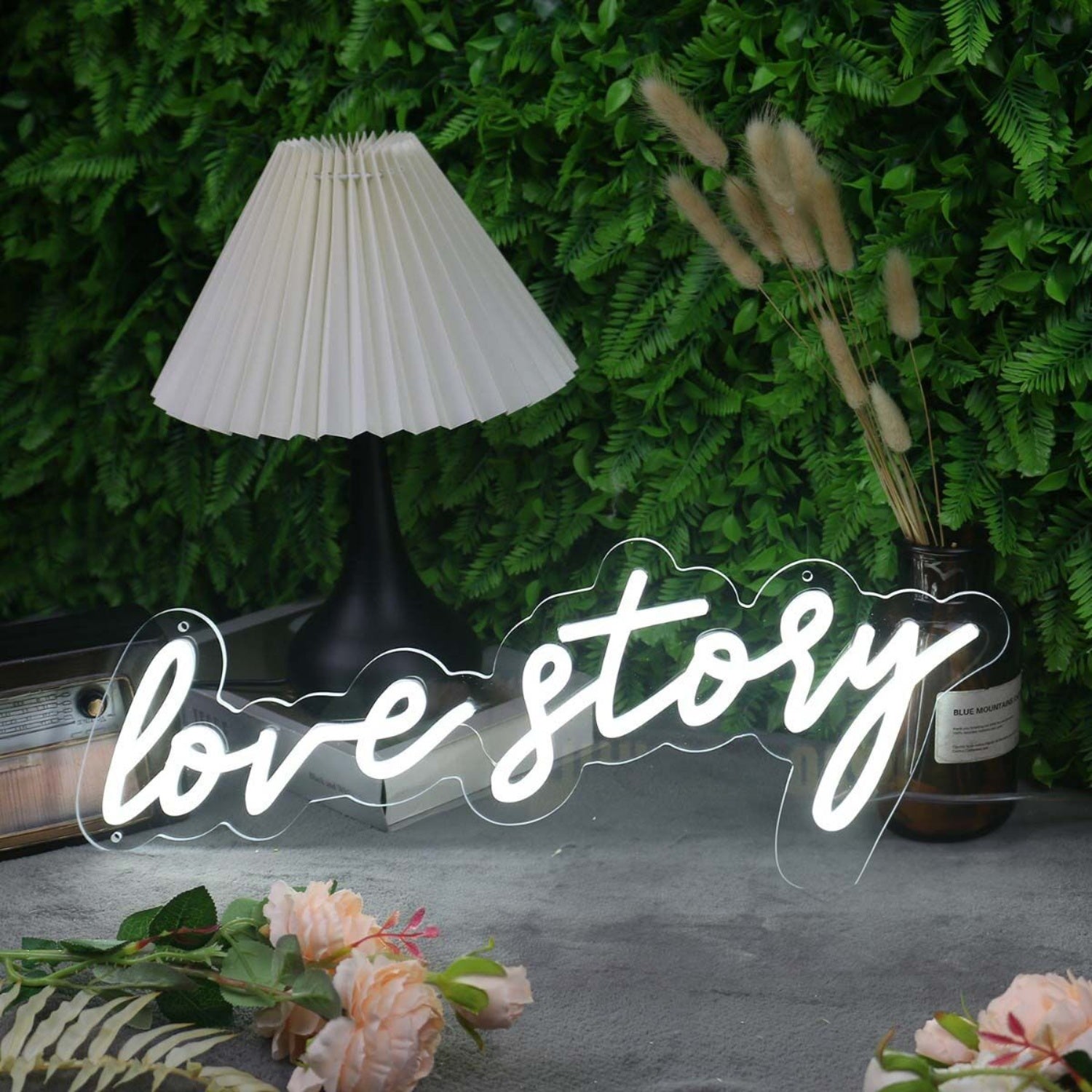 Love Story White Led Neon Sign - Shineneon