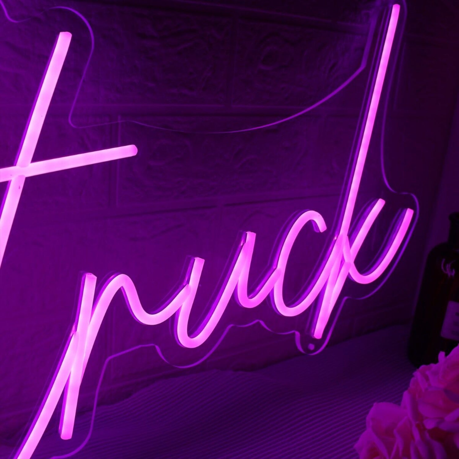 Love Struck Dark Purple Led Neon Sign | Shineneon
