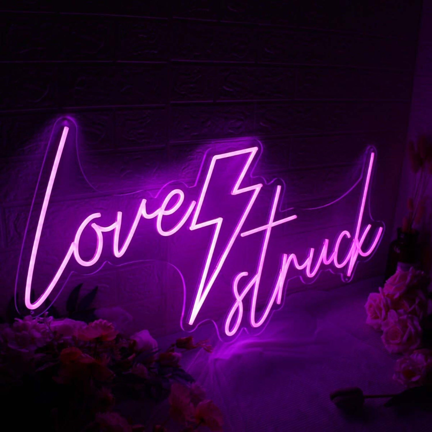 Love Struck Dark Purple Led Neon Sign | Shineneon