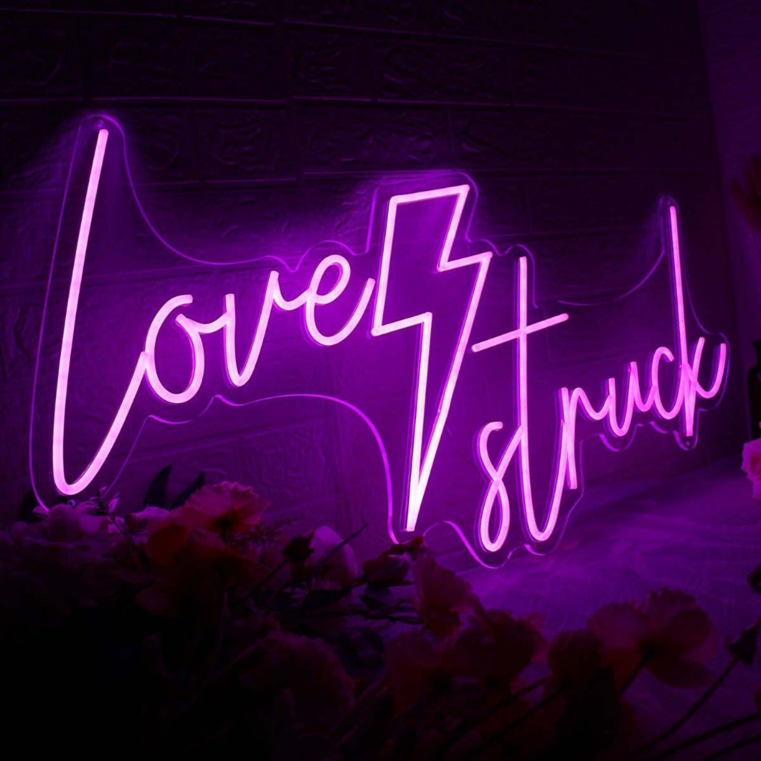 Love Struck Dark Purple Led Neon Sign | Shineneon