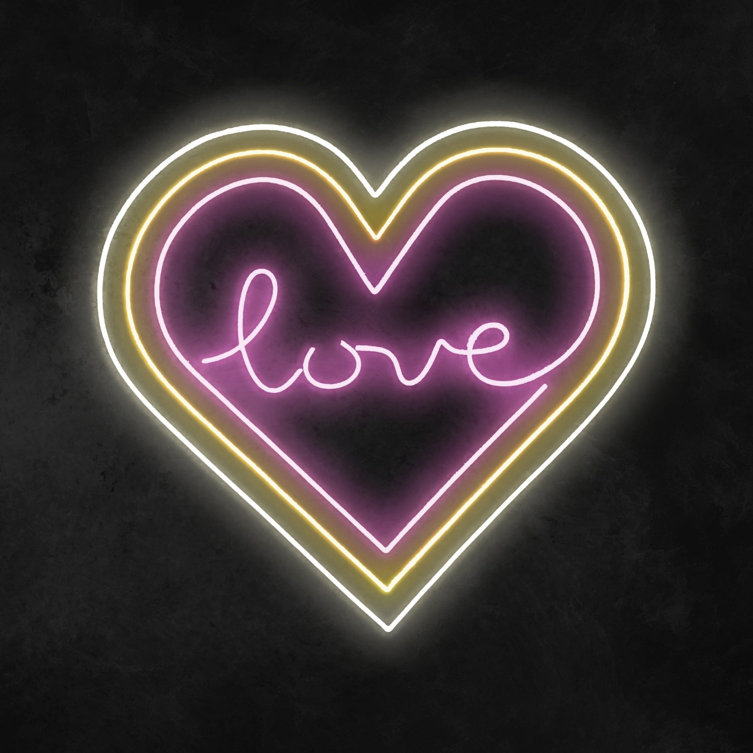 Love Triple Heart Neon Sign | Shineneon