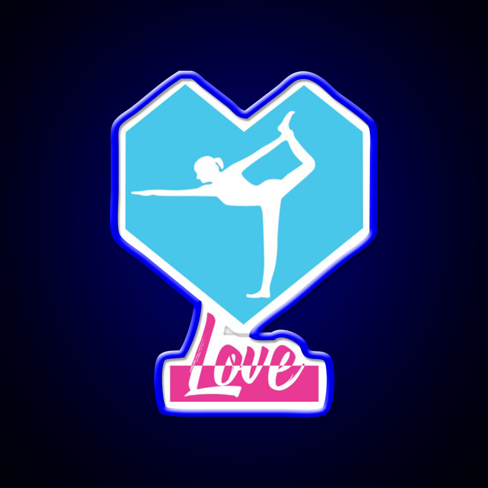 Love Yoga Led Neon Sign For Wellness Space Rgb Color