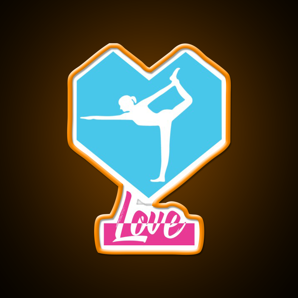Love Yoga Led Neon Sign For Wellness Space Rgb Color
