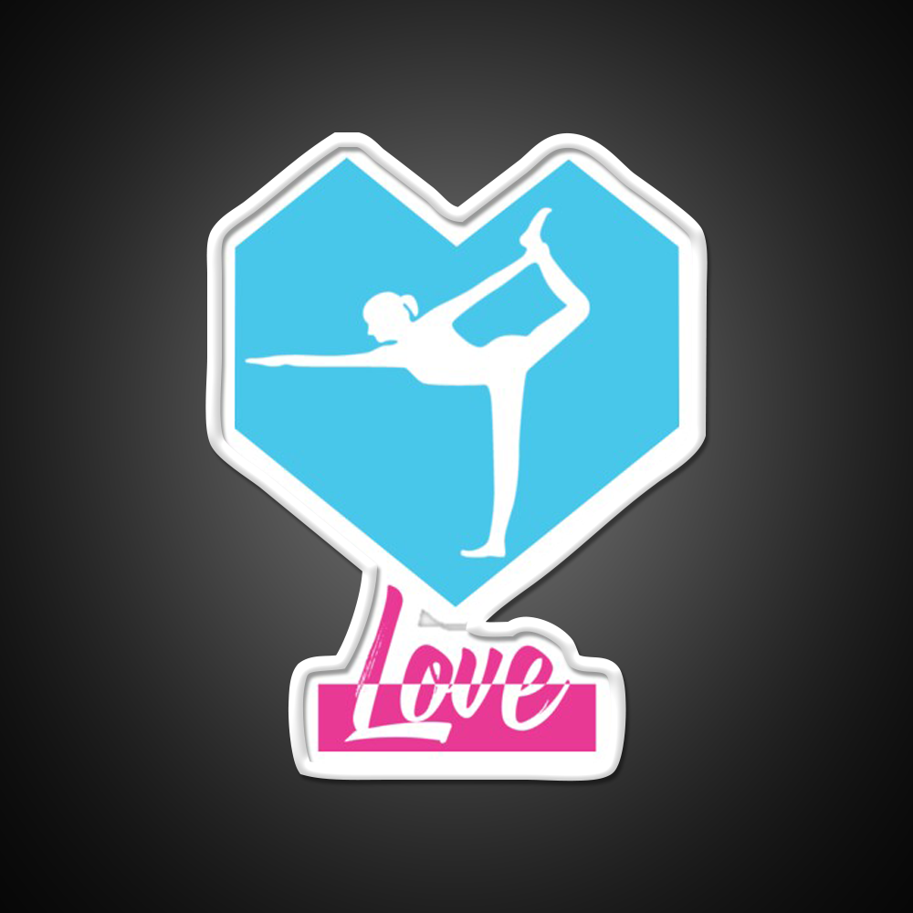 Love Yoga Led Neon Sign For Wellness Space Rgb Color