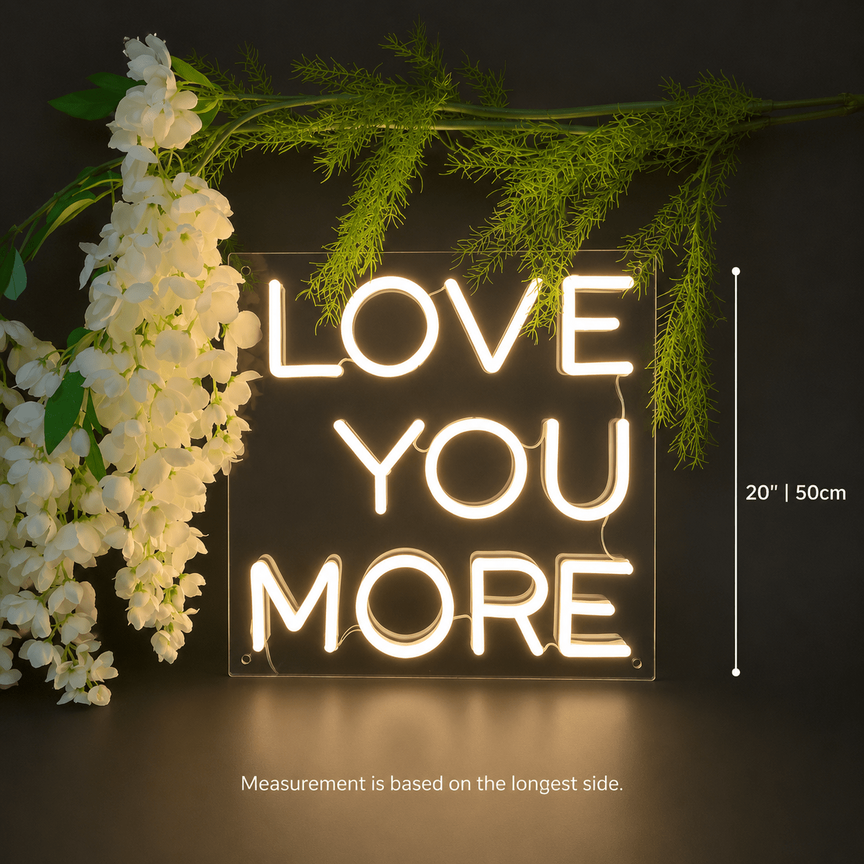 Love You More LED Neon Sign Bedroom Wall Art - Shineneon