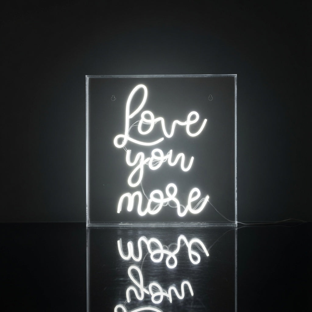 Love You More LED Neon Sign Living Room Decor - 02 High-Converting Product Image
